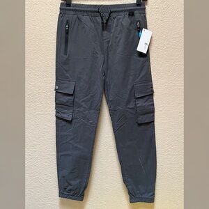 Boy’s Distortion Brand Jogger Pants Charcoal Gray Color Size-14